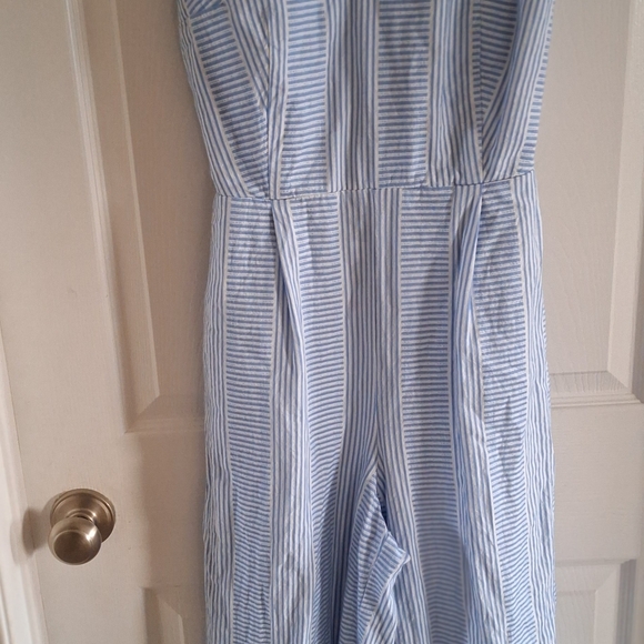 Lucky Brand Jumpsuits  White And Blue striped - Picture 8 of 8